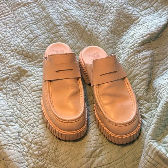 Sorel Women's Cream Platform Clog Mules - Picture 11 of 11